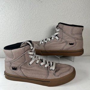 Supra Vaider men's us 8 hightop shoes storm grey gum S28238